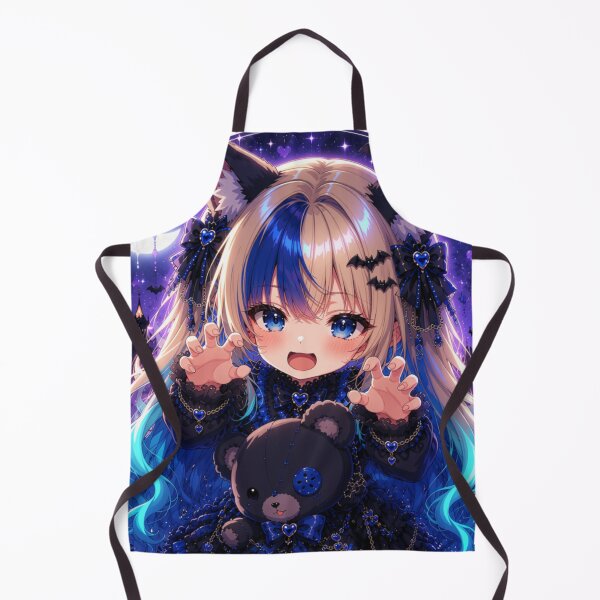 Item preview, Rawr! – Cute Gothic Neko Girl Aelyra Dark Teddy Bear designed and sold by Revyra Design .