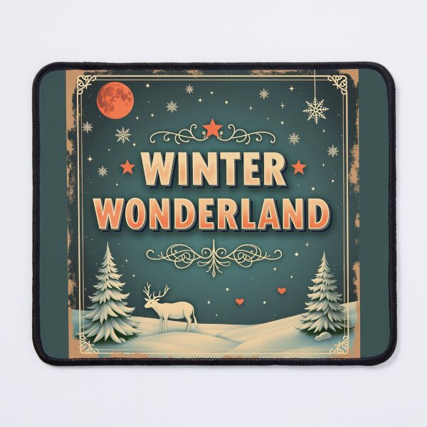 Item preview, Christmas Winter Wonderland With Reindeer And Snow designed and sold by GaffaDesigns.