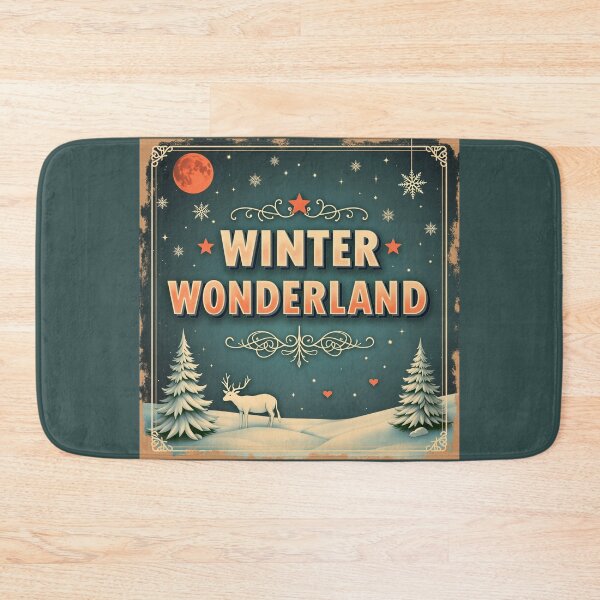 Item preview, Christmas Winter Wonderland With Reindeer And Snow designed and sold by GaffaDesigns.