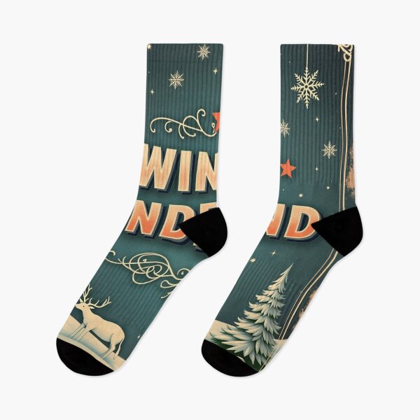 Item preview, Christmas Winter Wonderland With Reindeer And Snow designed and sold by GaffaDesigns.