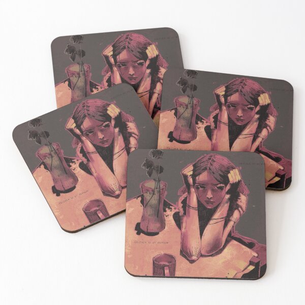 Item preview, Moody Grunge Girl Dead Rose Aesthetic Art designed and sold by LaureBouchard.