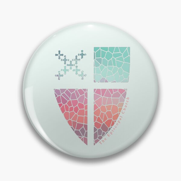 Aperçu de l'œuvre Episcopal Church Shield - Pastels créée et vendue par Canterbury Episcopal Campus Ministry at Texas Tech University .