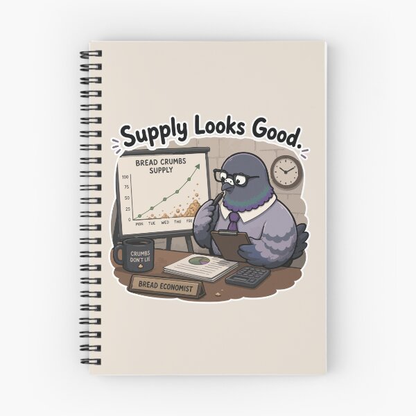 Item preview, Supply Looks Good Funny Pigeon Economist Bread Meme Sticker designed and sold by SimplePoDesign.