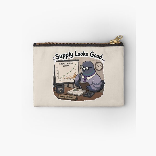 Item preview, Supply Looks Good Funny Pigeon Economist Bread Meme Sticker designed and sold by SimplePoDesign.