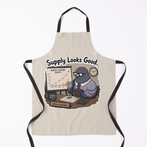 Item preview, Supply Looks Good Funny Pigeon Economist Bread Meme Sticker designed and sold by SimplePoDesign.