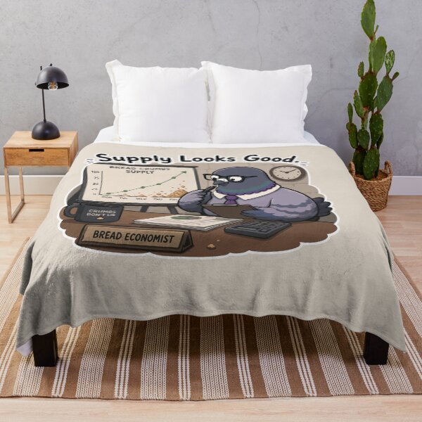 Item preview, Supply Looks Good Funny Pigeon Economist Bread Meme Sticker designed and sold by SimplePoDesign.