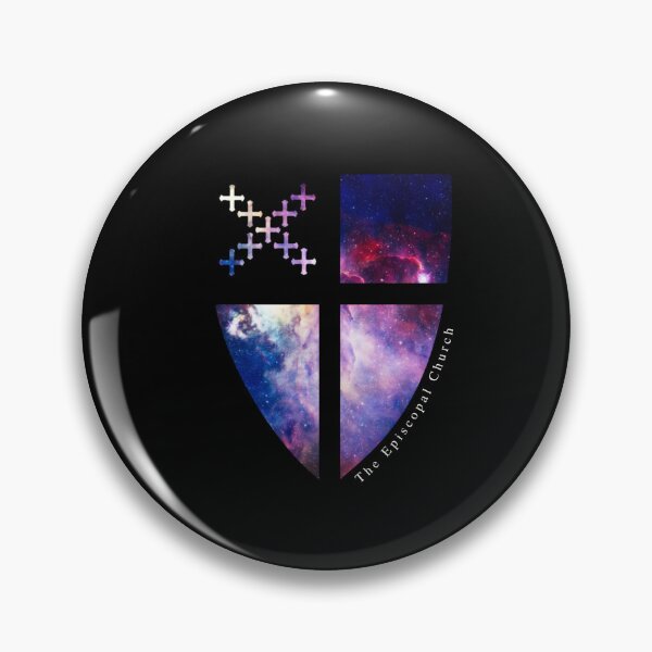 Aperçu de l'œuvre Interstellar Episcopal Shield créée et vendue par Canterbury Episcopal Campus Ministry at Texas Tech University .