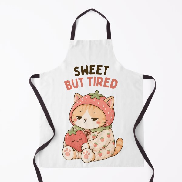 Item preview, Sweet but Tired Cat | Cute Kawaii Aesthetic | Sleepy Cozy Mood Design designed and sold by The Mood Index.