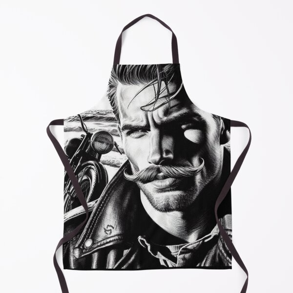 Item preview, Gay Leather Biker Dream - Ginger Beach California Gay Art Series designed and sold by ItsAKinkThing.