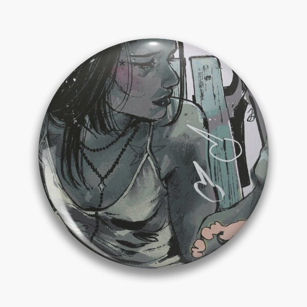 Item preview, Edgy Alt Girl Pink Smoke Grunge Comic Art designed and sold by LaureBouchard.