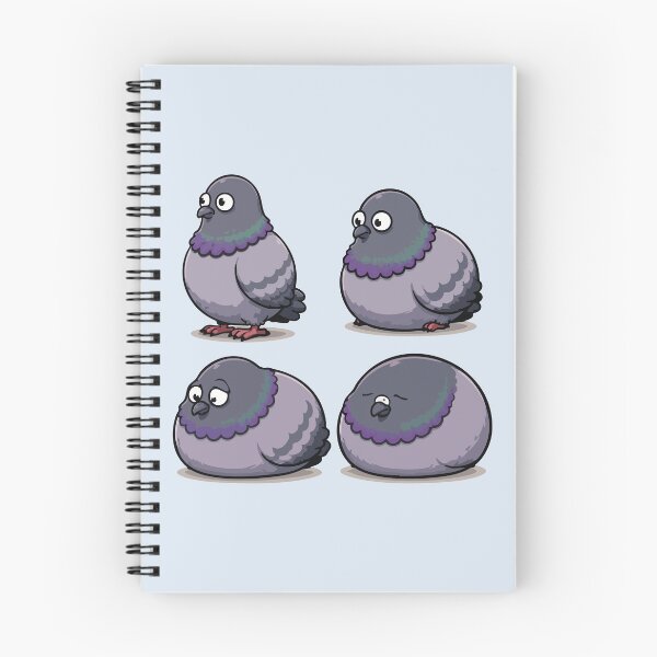 Item preview, Cute Pigeon Expression Sheet Funny Bird Sticker Character Design designed and sold by SimplePoDesign.
