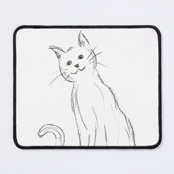 Item preview, Cat Line Drawing Sketch designed and sold by JHadfieldArt.