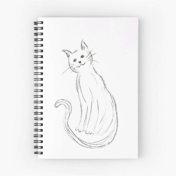 Item preview, Cat Line Drawing Sketch  designed and sold by JHadfieldArt.
