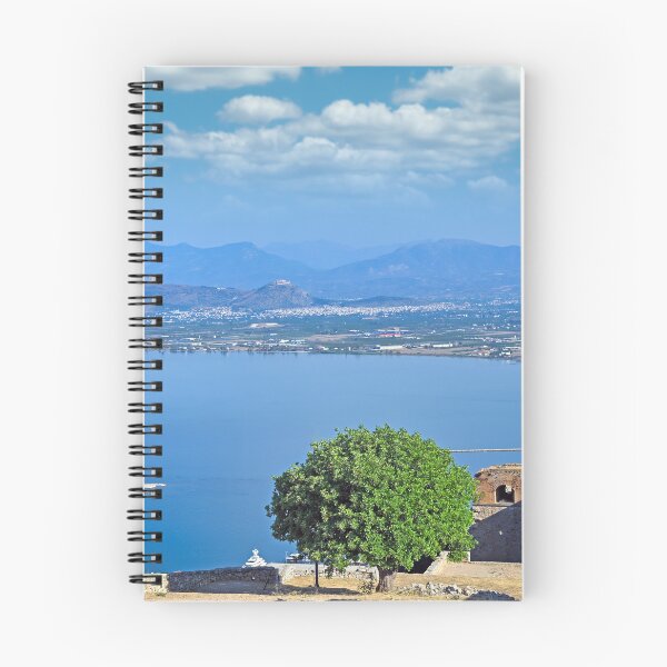 Item preview, Bourtzi Venetian water fortress in Nafplio,view fromt the Palamidi castle, Greece designed and sold by goceris.