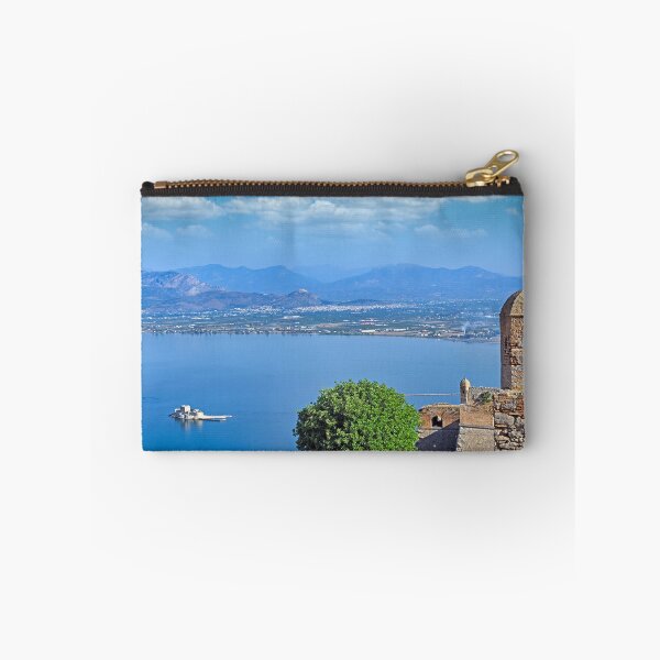 Item preview, Bourtzi Venetian water fortress in Nafplio,view fromt the Palamidi castle, Greece designed and sold by goceris.