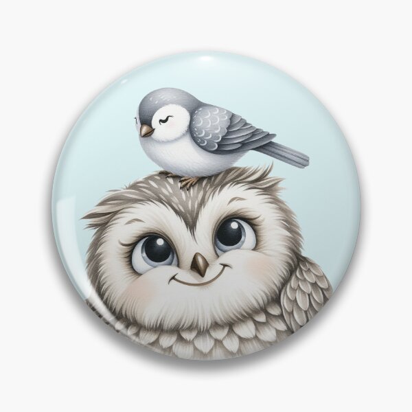 Item preview, Cute Fluffy Baby Owl  designed and sold by VibeShift Studio.