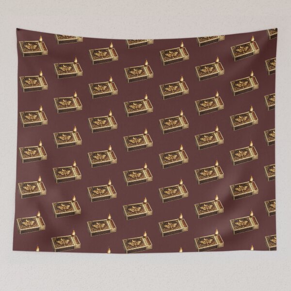 Item preview, Vintage Moth Matchbox Sticker designed and sold by PawsAndpetalstudio.