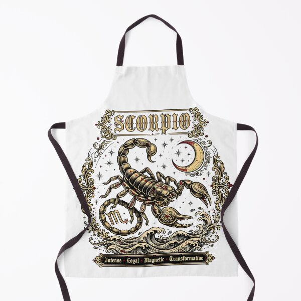 Item preview, Scorpio Intense Loyal Magnetic Transformative Vintage Art designed and sold by Zodiac Celestial Art.