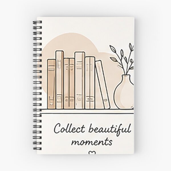 Item preview, Collect Beautiful Moments | Minimal Bookshelf Illustration designed and sold by Sara-Ai.