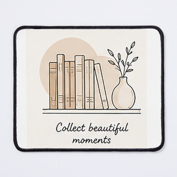 Item preview, Collect Beautiful Moments | Minimal Bookshelf Illustration designed and sold by Sara-Ai.