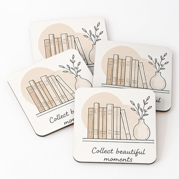 Item preview, Collect Beautiful Moments | Minimal Bookshelf Illustration designed and sold by Sara-Ai.