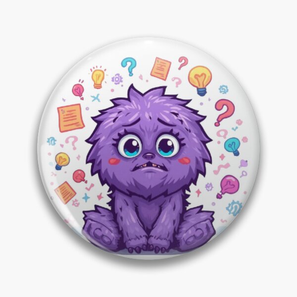 Item preview, My Brain Has Too Many Tabs Open | Cute Overthinking Monster designed and sold by Stylestickers55.