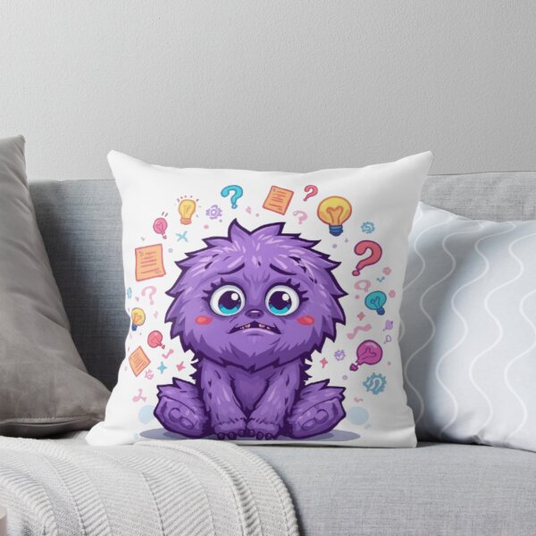 Item preview, My Brain Has Too Many Tabs Open | Cute Overthinking Monster designed and sold by Stylestickers55.