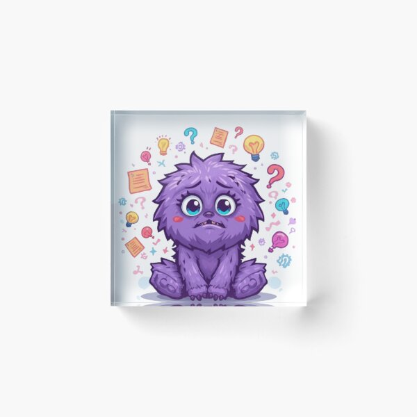 Item preview, My Brain Has Too Many Tabs Open | Cute Overthinking Monster designed and sold by Stylestickers55.