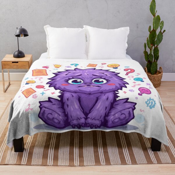 Item preview, My Brain Has Too Many Tabs Open | Cute Overthinking Monster designed and sold by Stylestickers55.