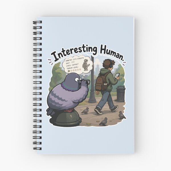 Item preview, Funny Pigeon Bird Watching Human Sticker Cute Urban Bird Meme designed and sold by SimplePoDesign.