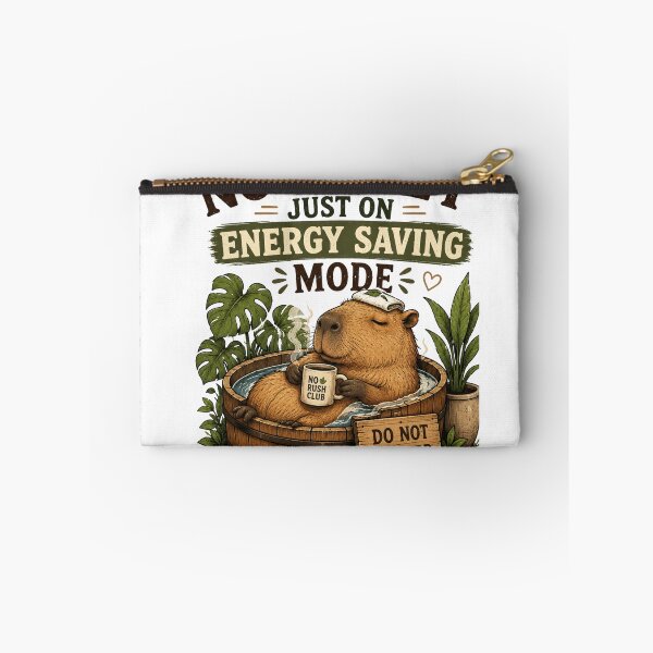 Item preview, Not Lazy, Just on Energy Saving Mode – Cute Funny Capybara Retro T-Shirt | Animal Lover Gift designed and sold by Eljonas77.