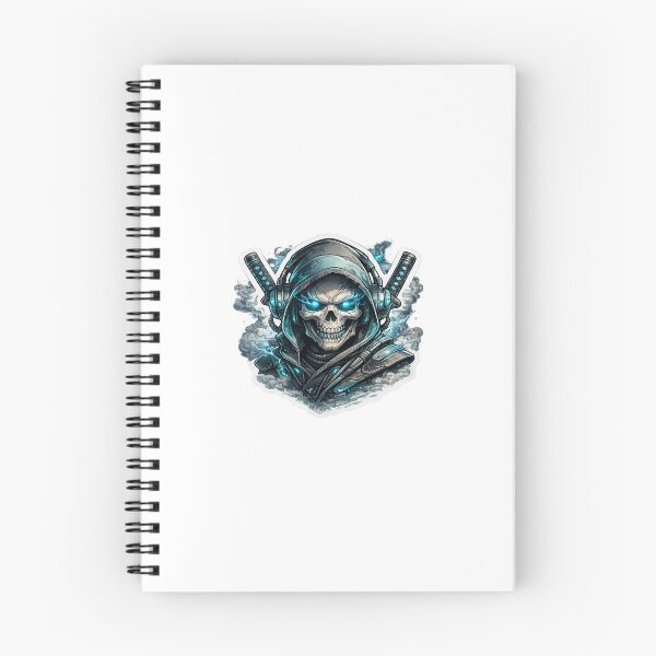 Item preview, Cyber Skull Samurai Gaming Sticker designed and sold by Varsha Art.