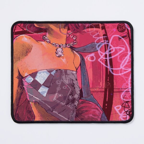 Item preview, Vibrant Pink Grunge Urban Alt Girl Comic Art designed and sold by LaureBouchard.
