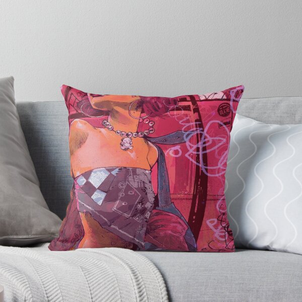 Item preview, Vibrant Pink Grunge Urban Alt Girl Comic Art designed and sold by LaureBouchard.