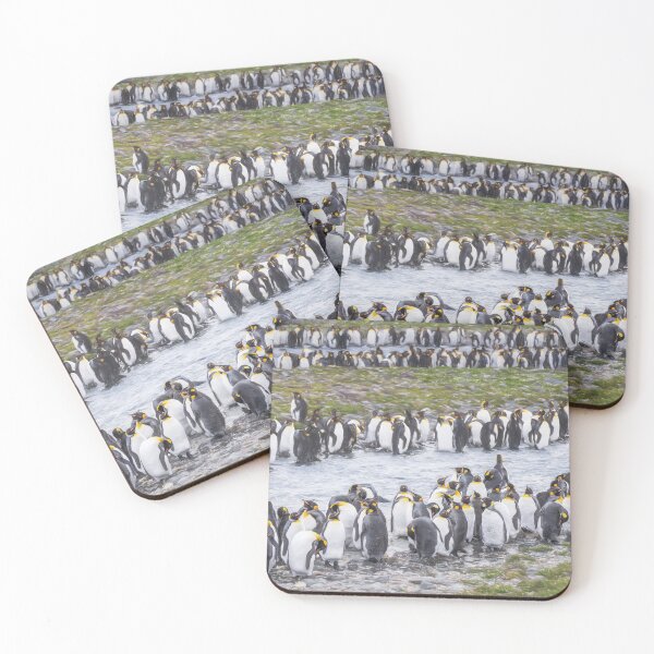 Item preview, King Penguin Colony by the River South Georgia Island 2 designed and sold by PhotoArt by Joan Carroll.