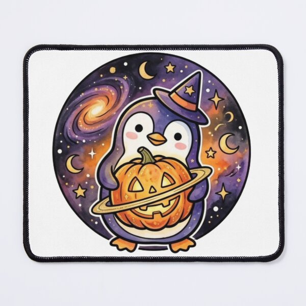 Item preview, Cute Halloween Penguin | Kawaii Pumpkin Penguin | Galaxy Halloween Animal | Baby Kids Fall Gift designed and sold by Cosmic Doodle Co..