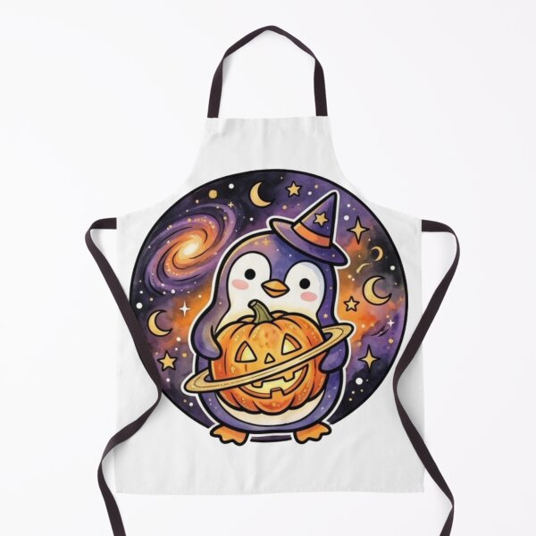 Item preview, Cute Halloween Penguin | Kawaii Pumpkin Penguin | Galaxy Halloween Animal | Baby Kids Fall Gift designed and sold by Cosmic Doodle Co..