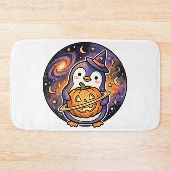 Item preview, Cute Halloween Penguin | Kawaii Pumpkin Penguin | Galaxy Halloween Animal | Baby Kids Fall Gift designed and sold by Cosmic Doodle Co..
