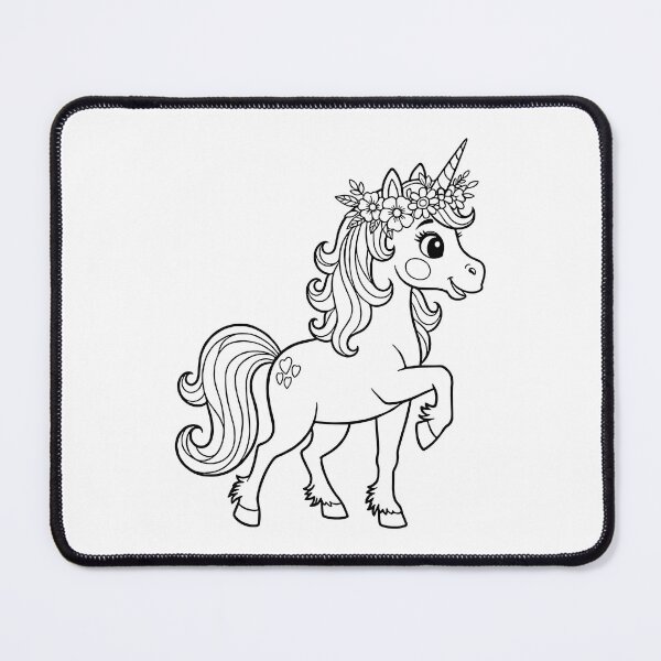 Item preview, Cute Floral Unicorn Cartoon designed and sold by ArtPer-design.