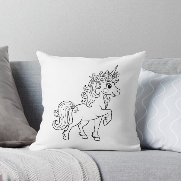 Item preview, Cute Floral Unicorn Cartoon designed and sold by ArtPer-design.