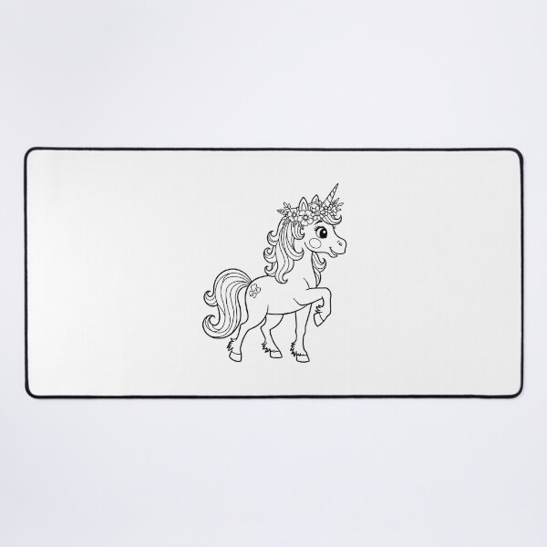 Item preview, Cute Floral Unicorn Cartoon designed and sold by ArtPer-design.