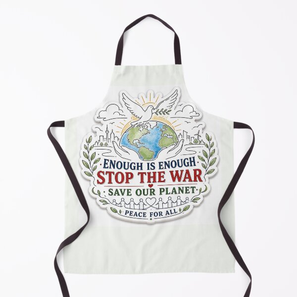 Item preview, ENOUGH IS ENOUGH STOP THE WAR SAVE OUR PLANET ? designed and sold by PaintMeWorld.