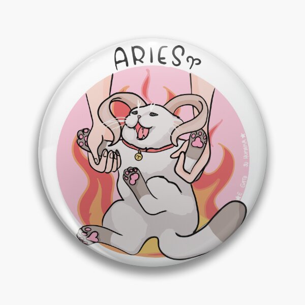 Item preview, Aries Cat Zodiac Sign designed and sold by elgatoysuhumana.