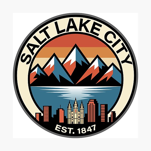 Item preview, Salt Lake City Utah designed and sold by NPStudio.