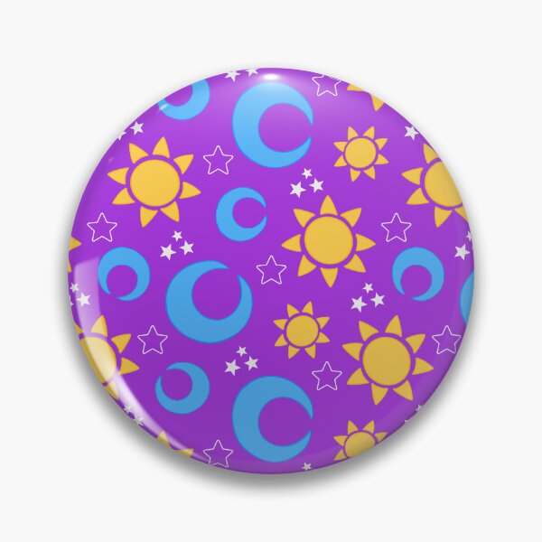 Item preview, Sun Moon and Stars Purple Celestial Pattern designed and sold by CI Creative Design LLC.