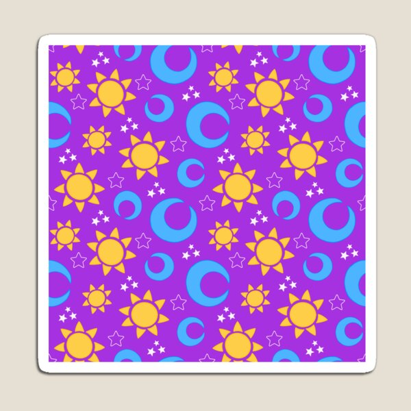 Item preview, Sun Moon and Stars Purple Celestial Pattern designed and sold by CI Creative Design LLC.