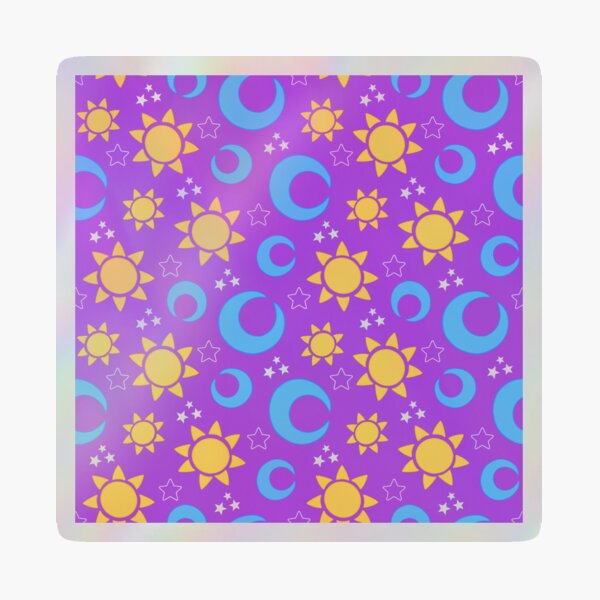 Item preview, Sun Moon and Stars Purple Celestial Pattern designed and sold by CI Creative Design LLC.