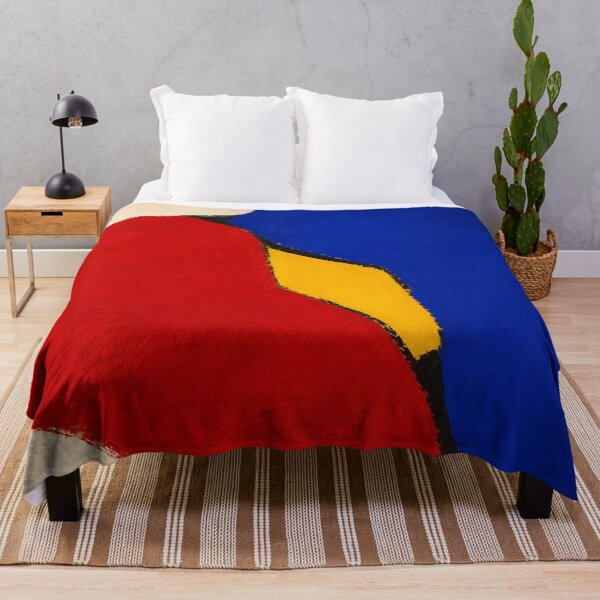 Item preview, Modern Abstract Painting Red Blue Yellow Geometric Art designed and sold by Moodzu.