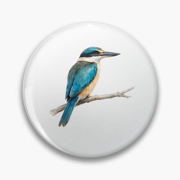 Artikelvorschau, Sacred Kingfisher Watercolour entworfen und verkauft von Jaruart.