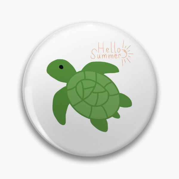 Item preview, Cute Turtle Hello Summer Illustration designed and sold by BigDigital.